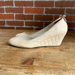 Cole Haan Cream Wedge Shoes